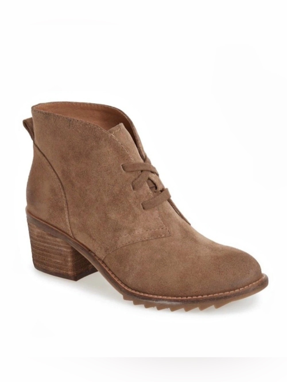 Biala Gia Lea Brown Suede Booties, size 8